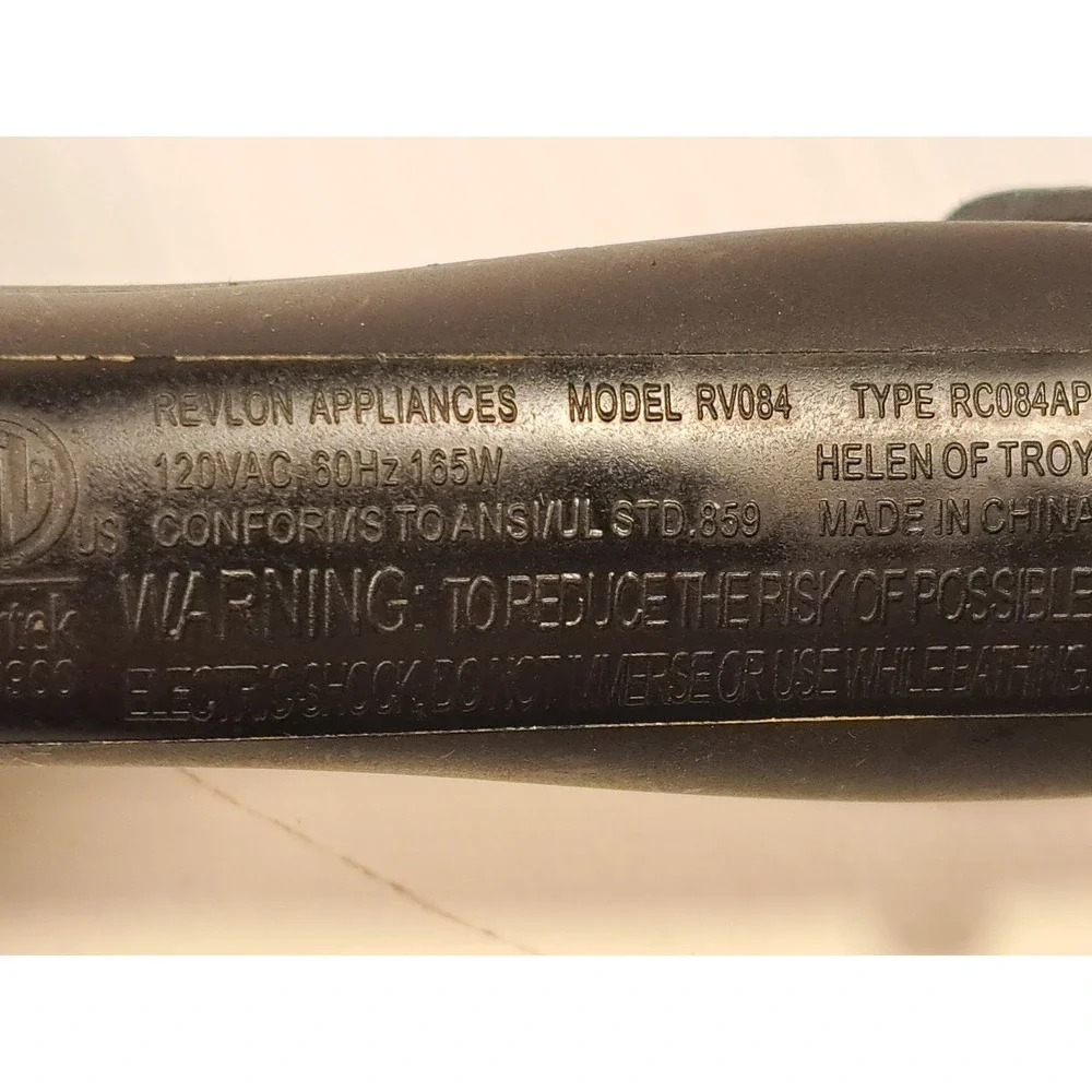 Revlon RV084 Three Barrel Jumbo Ceramic Hair Waver Black Silver Deep Waves